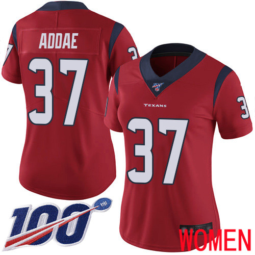 Houston Texans Limited Red Women Jahleel Addae Alternate Jersey NFL Football 37 100th Season Vapor Untouchable